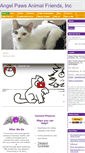 Mobile Screenshot of angelpawsanimalfriends.org