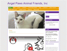 Tablet Screenshot of angelpawsanimalfriends.org